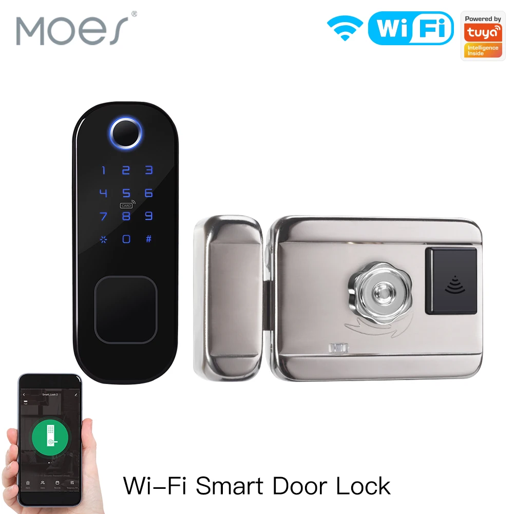 Smart Door Lock Wifi - MOES WiFi Tuya akıllı kilit kapı