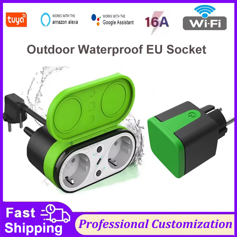 Wifi Smart Plug - Tuya EU 16A Wifi Akıllı Dış