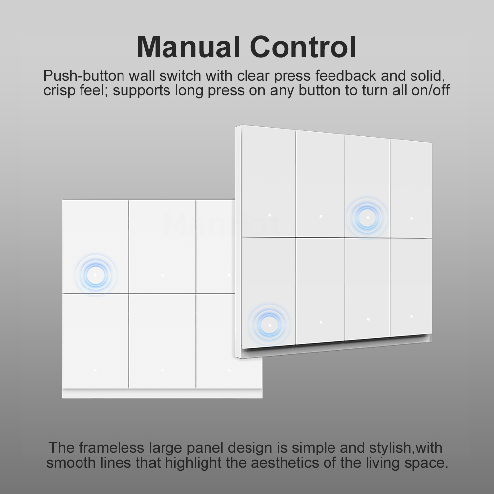 MANHOT 6/8 Kanallı WiFi Zigbee - Smart Light Switch Wifi incelemesi ve fiyatı