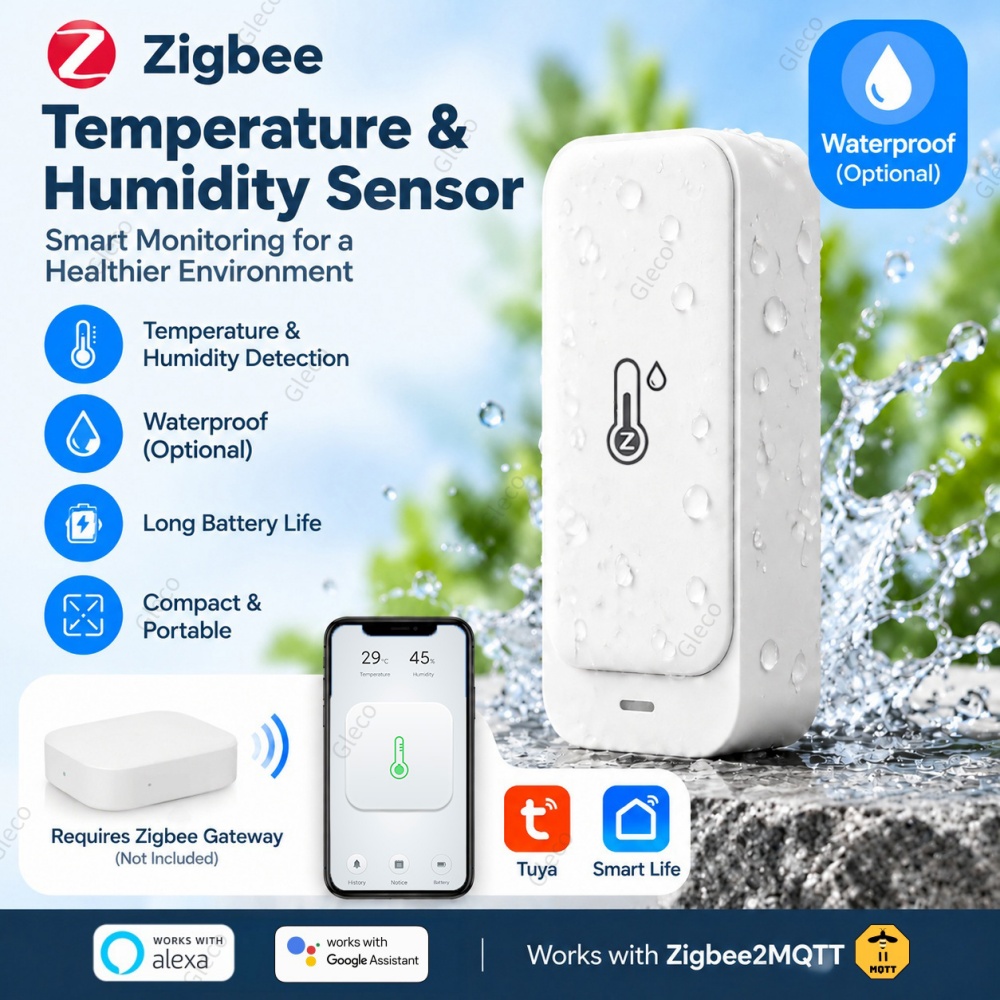 Zigbee TUYA Su Geçirmez Sıcakl - Smart Home Automation Kit incelemesi ve fiyatı