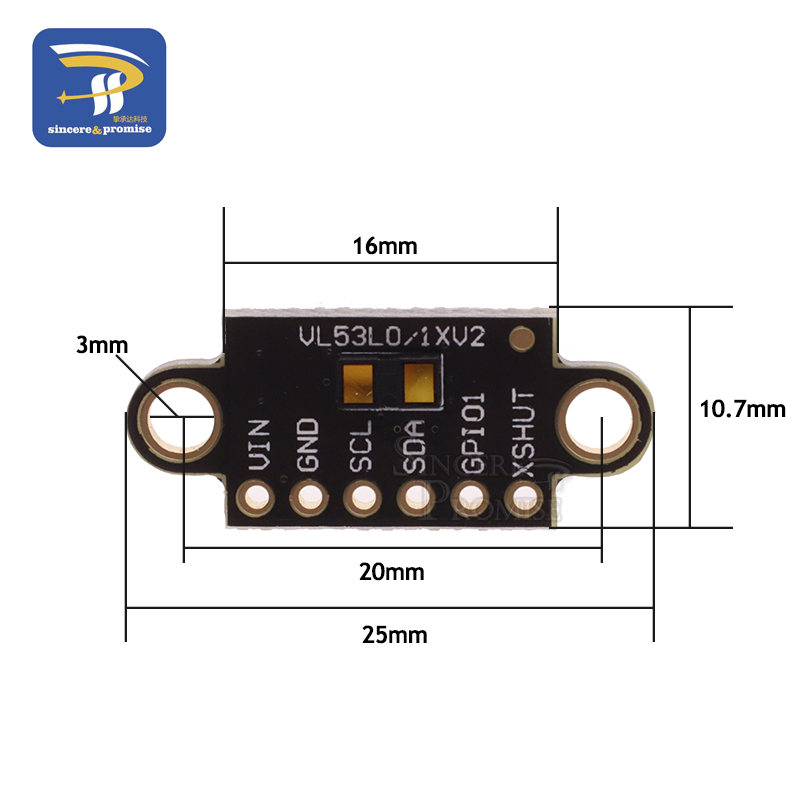 VL53L1X lazer değişen uçuş sür - Sensor Kit Arduino incelemesi ve fiyatı