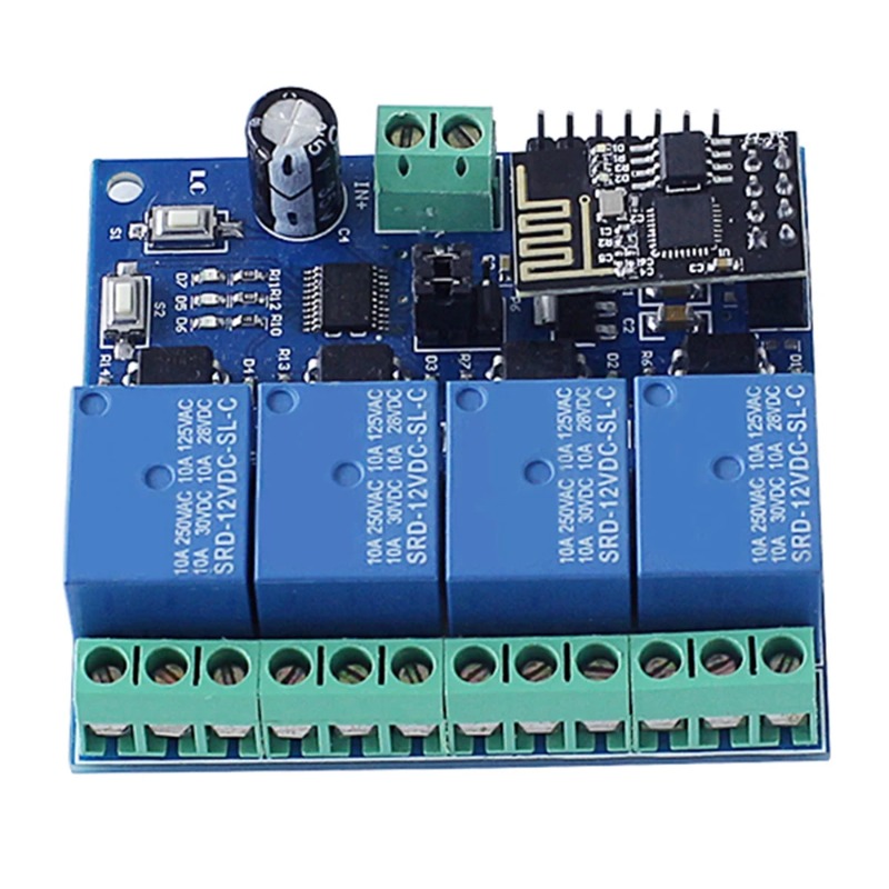 ESP8266 ESP-01 4 yollu WiFi rö - Esp8266 Relay Module incelemesi ve fiyatı